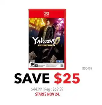GameStop Yakuza O offer