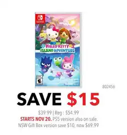 GameStop Hello Kitty Island Adventure offer