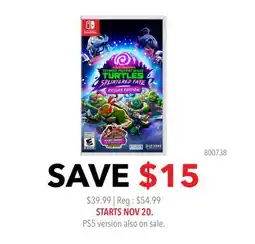 GameStop TMNT SPLINTERED FATE offer