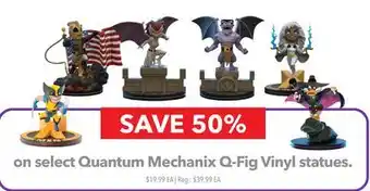 GameStop Quantum Mechanix Q-Fig Vinyl statues offer