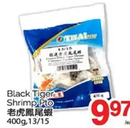 T&T Supermarket BLACK TIGER SHRIMP PTO, 400g,13/15 offer