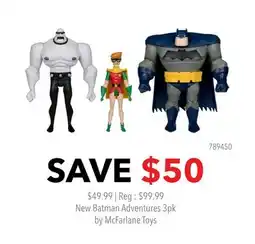 GameStop New Batman Adventures 3pk by McFarlane Toys offer