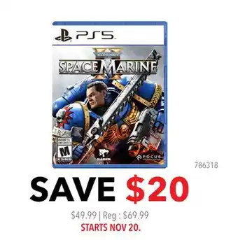 GameStop SPACE MARINE II offer