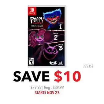 GameStop Poppy Playtime Triple Pack offer