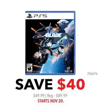 GameStop Stellar Blade offer
