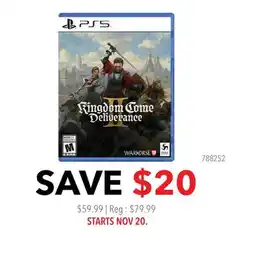 GameStop Kingdom Come Deliverance II offer