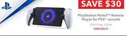 GameStop PlayStation Portal Remote Player for PS5 console offer