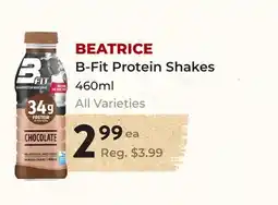 Marche Leo's BEATRICE B-Fit Protein Shakes offer