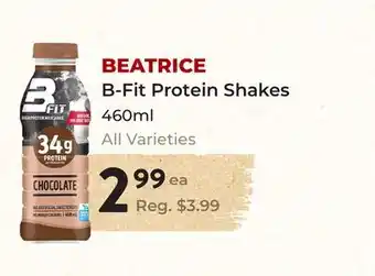 Marche Leo's BEATRICE B-Fit Protein Shakes offer