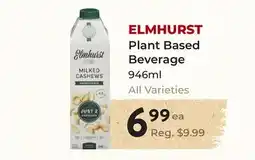 Marche Leo's ELMHURST Plant Based Beverage offer