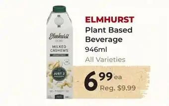 Marche Leo's ELMHURST Plant Based Beverage offer