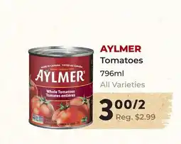 Marche Leo's AYLMER Tomatoes offer