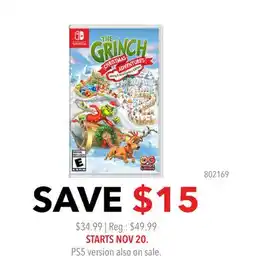 GameStop The Grinch Christmas Adventure offer