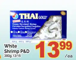T&T Supermarket WHITE SHRIMP P&D, 380g, 13/15 offer