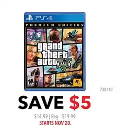 GameStop PS4 Grand Theft Auto offer