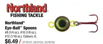 Cabela's Northland Eye-Ball Spoons offer