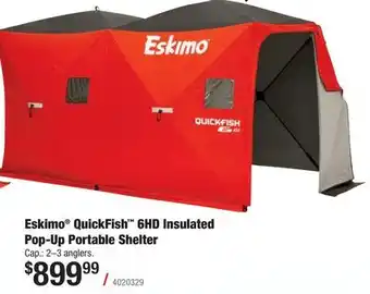Cabela's Eskimo QuickFish 6HD Insulated Pop-Up Portable Shelter offer