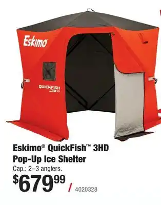 Cabela's Eskimo QuickFish 3HD Pop-Up Ice Shelter offer