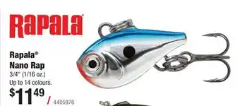Cabela's Rapala Nano Rap offer