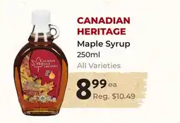 Marche Leo's CANADIAN HERITAGE Maple Syrup offer