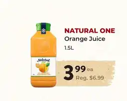 Marche Leo's NATURAL ONE Orange Juice offer