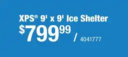 Cabela's XPS 9' x 9' Ice Shelter offer