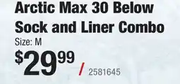 Cabela's Arctic Max 30 Below Sock and Liner Combo offer
