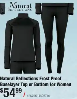 Cabela's Natural Reflections Frost Proof Baselayer Top or Bottom for Women offer