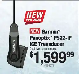 Cabela's Garmin Panoptix PS22-IF ICE Transducer offer