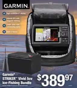 Cabela's Garmin STRIKER Vivid 5cv Ice-Fishing Bundle offer