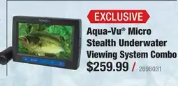 Cabela's Aqua-Vu Micro Stealth Underwater Viewing System Combo offer