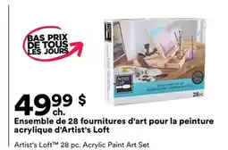 Michaels Ensemble de 28 fournitures d'art pour la peinture acrylique d'Artist's Loft offer