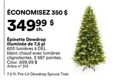 Michaels Épinette Dewdrop illuminée de 7,5 pi offer