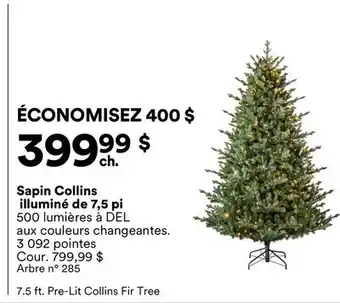 Michaels Sapin Collins illuminé de 7,5 pi offer