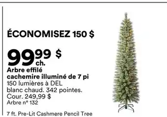 Michaels Arbre effilé cachemire illuminé de 7 pi offer