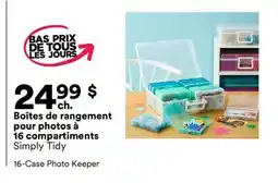 Michaels Boîtes de rangement pour photos à 16 compartiments Simply Tidy offer