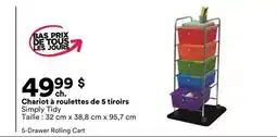 Michaels Chariot à roulettes de 5 tiroirs Simply Tidy offer