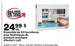 Michaels Ensemble de 29 fournitures pour techniques de peinture acrylique d'Artist's Loft offer