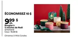 Michaels Bougies à 3 mèches de Noël d'Ashland offer