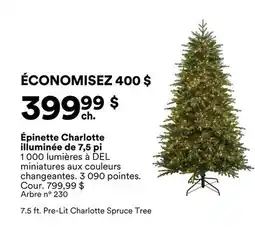 Michaels Épinette Charlotte illuminée de 7,5 pi offer