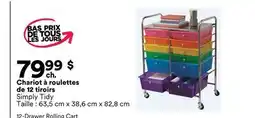 Michaels Chariot à roulettes de 12 tiroirs Simply Tidy offer
