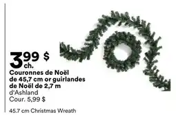 Michaels Couronnes de Noël de 45,7 cm or guirlandes de Noël de 2,7 m d'Ashland offer