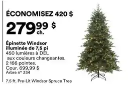 Michaels Épinette Windsor illuminée de 7,5 pi offer