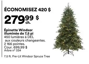 Michaels Épinette Windsor illuminée de 7,5 pi offer