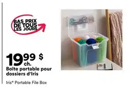 Michaels Boîte portable pour dossiers d'Iris offer