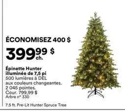 Michaels Épinette Hunter illuminée de 7,5 pi offer