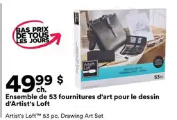 Michaels Ensemble de 53 fournitures d'art pour le dessin d'Artist's Loft offer