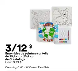 Michaels Ensembles de peinture sur toile de 25,4 cm x 25,4 cm de Creatology offer