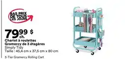 Michaels Chariot à roulettes Gramercy de 3 étagères Simply Tidy offer