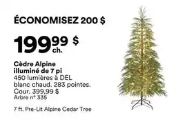 Michaels Cèdre Alpine illuminé de 7 pi offer